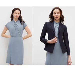 MM LaFleur Crepe Adelaide Dress in Surf Blue Color - Size 8